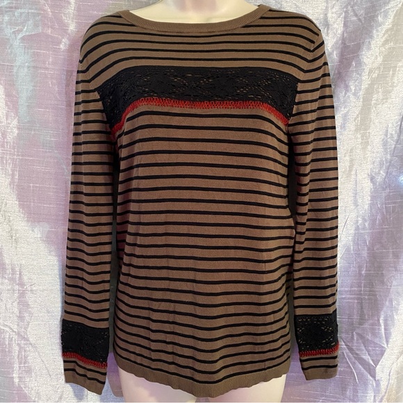 Kookai SZ T1 (Small) jersey with lace and embroidered details GUC, boho, grunge - Picture 2 of 9